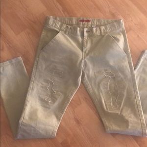 Boys Guess skinny kaki pants